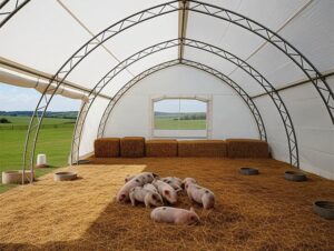 Строительство ангаров под свинарники и свинофермы