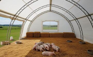 Строительство ангаров под свинарники и свинофермы